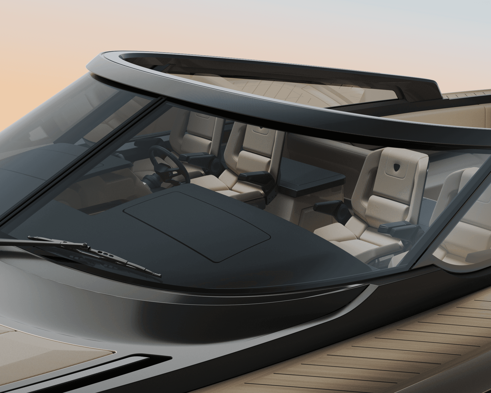 Wajer 55 Wraparound Windshield