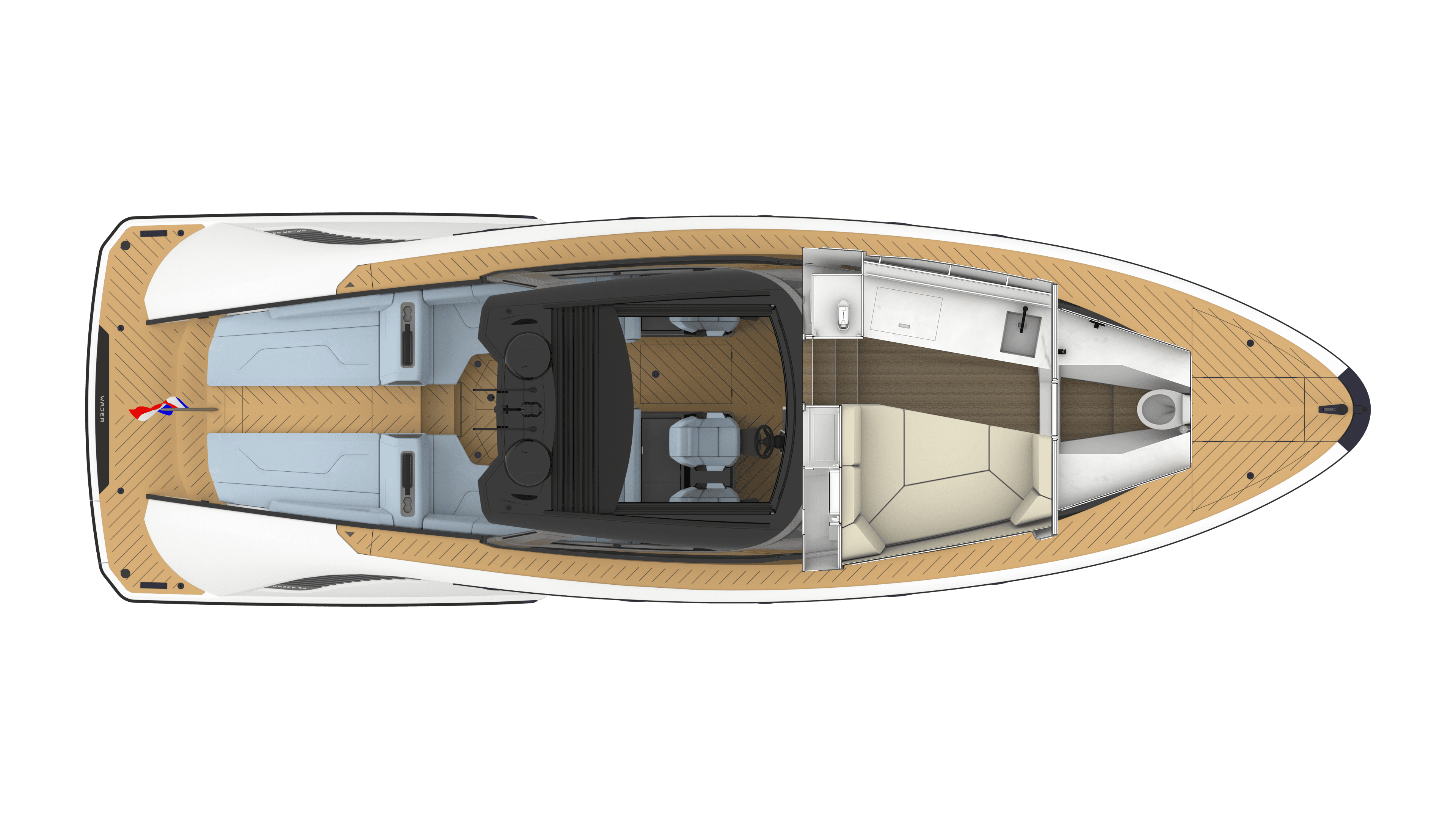44HT topview open roof_interior general arrangement