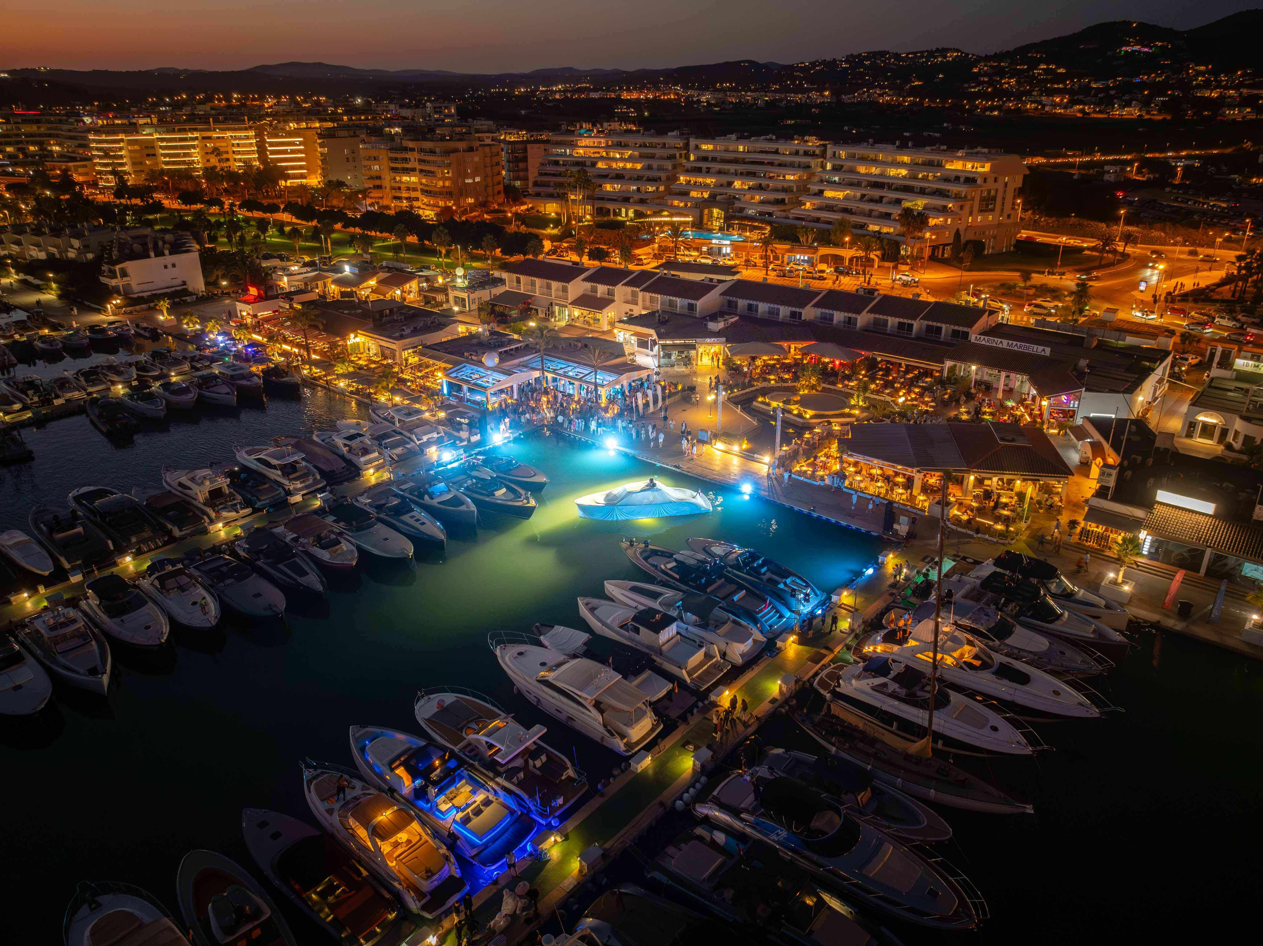 Wajer 44 S launch ibiza drone shot before reveal