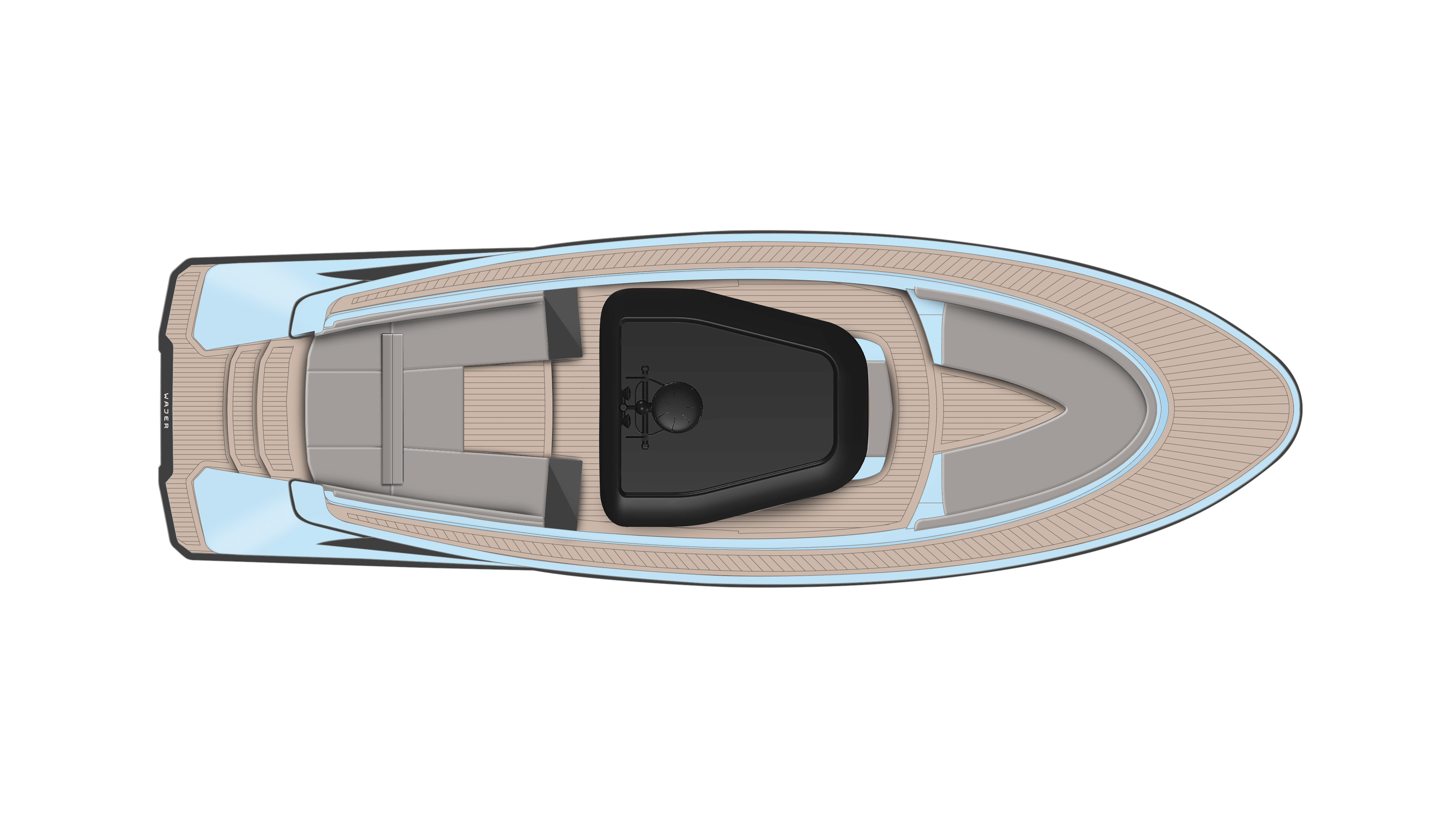 Wajer 38S MKII General arrangement top view