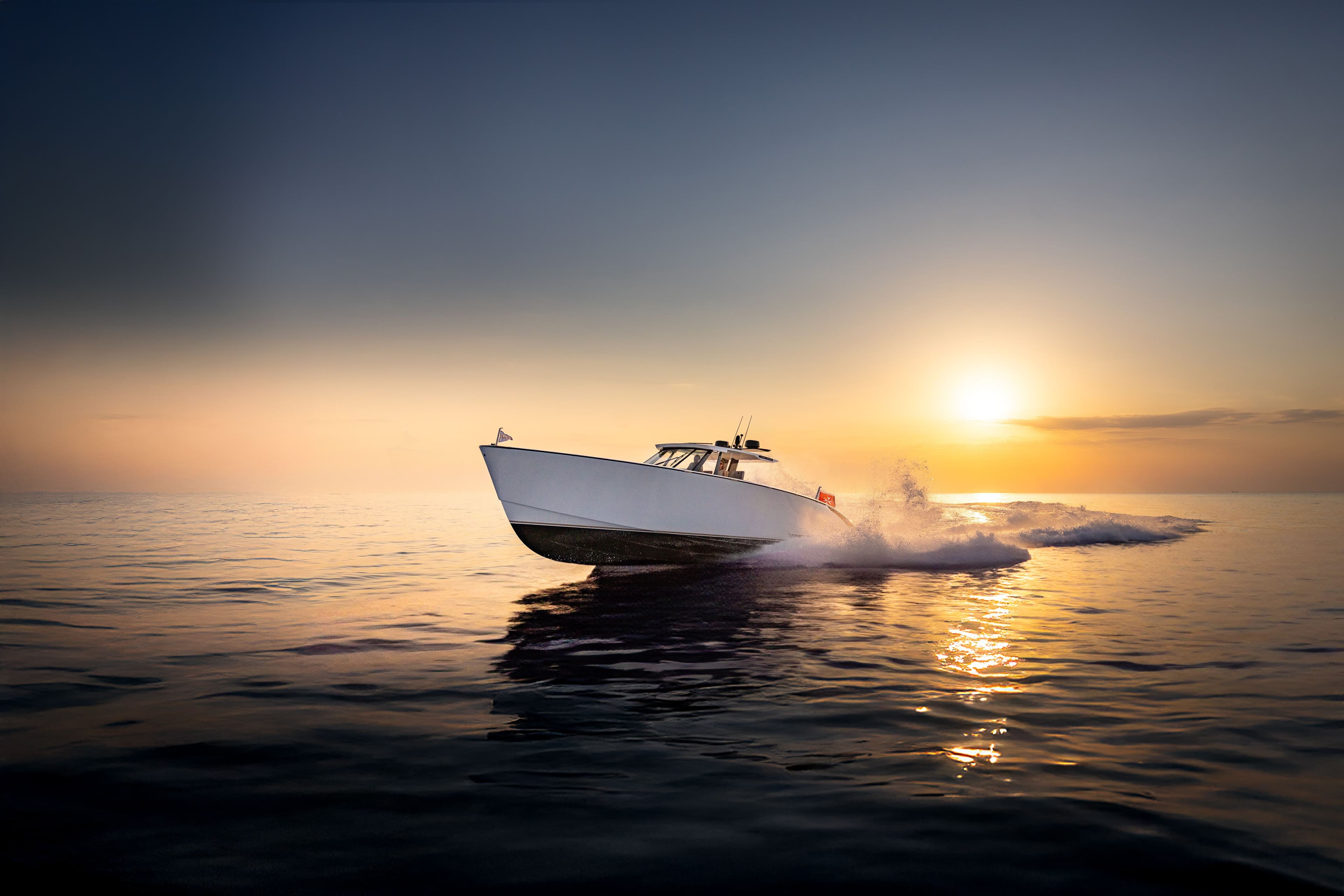 Wajer 55 S suerte iii malta sunset sunrise sailing left