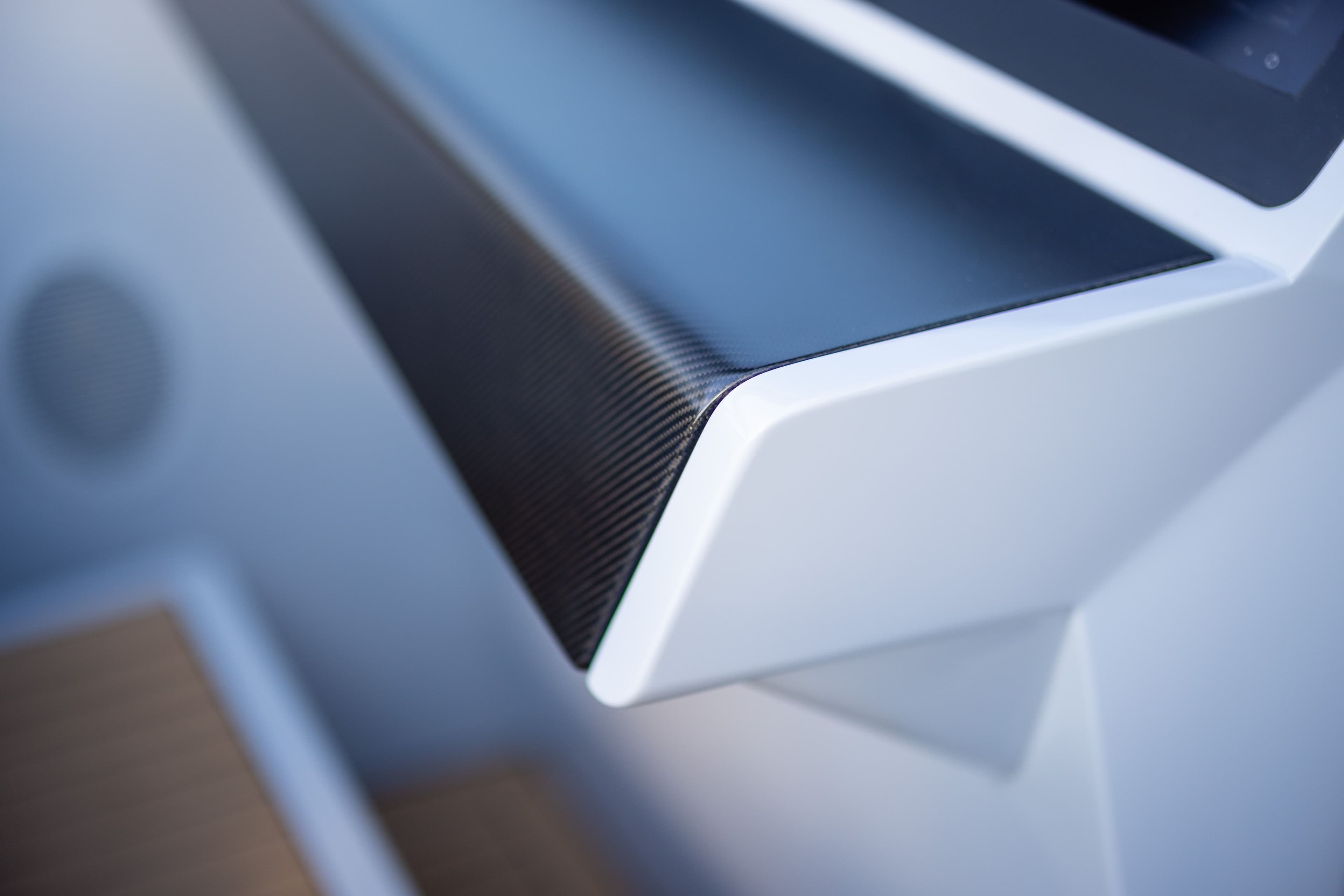 Wajer 55 cockpit dashboard cupboard carbon detail