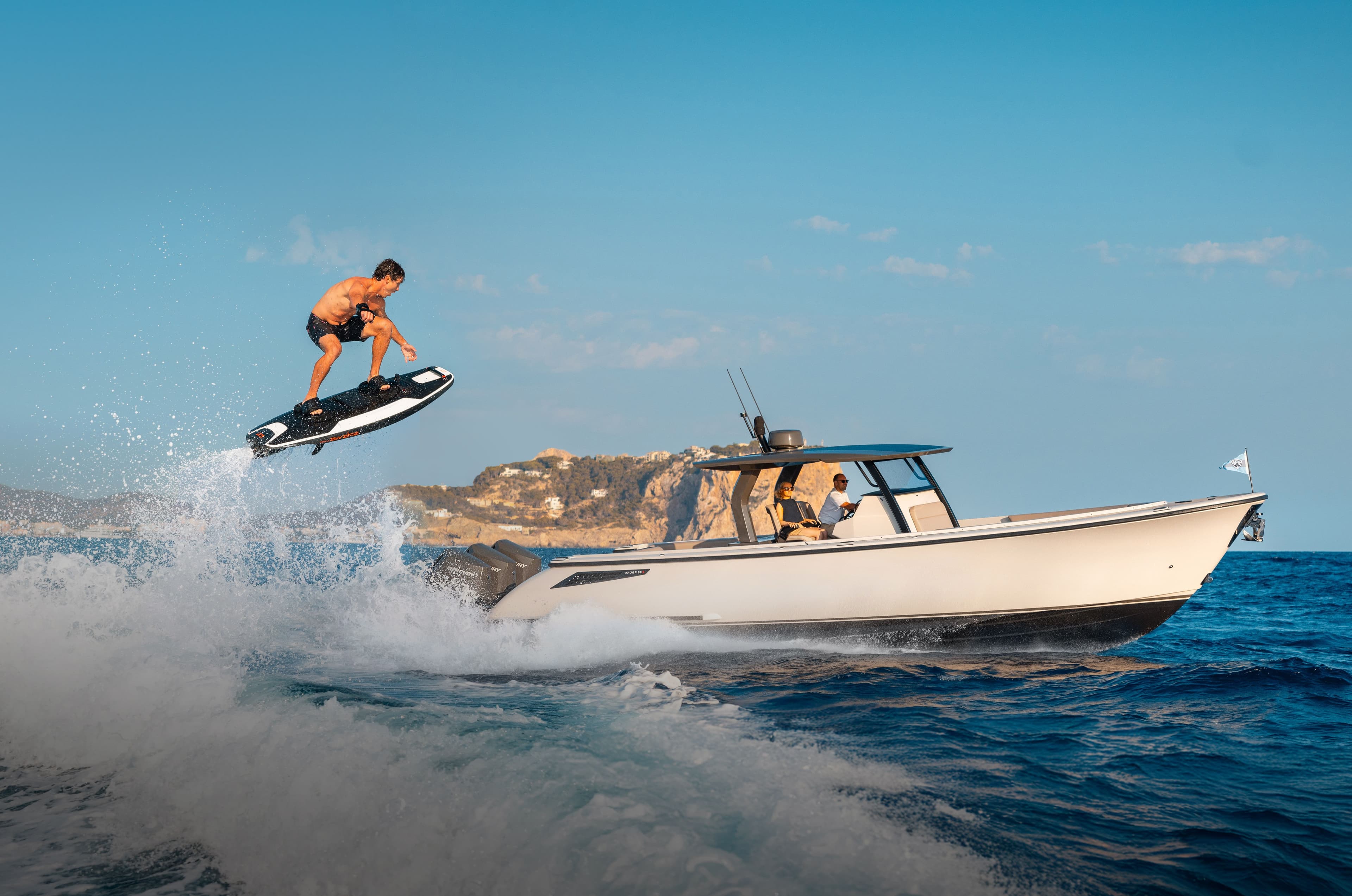 wajer 38 s awake electric surfboard jump