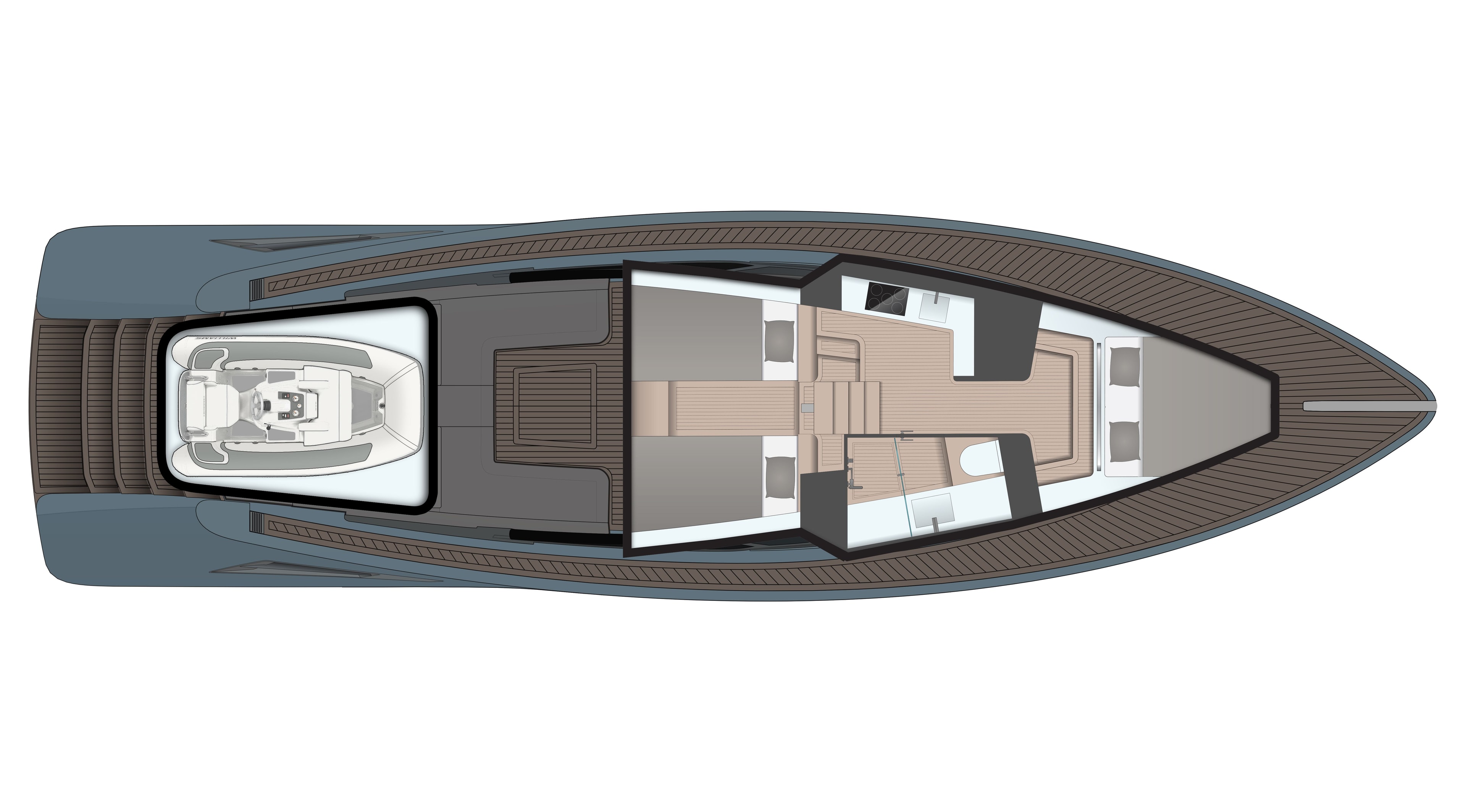 Wajer 55 GA General arrangement interior view