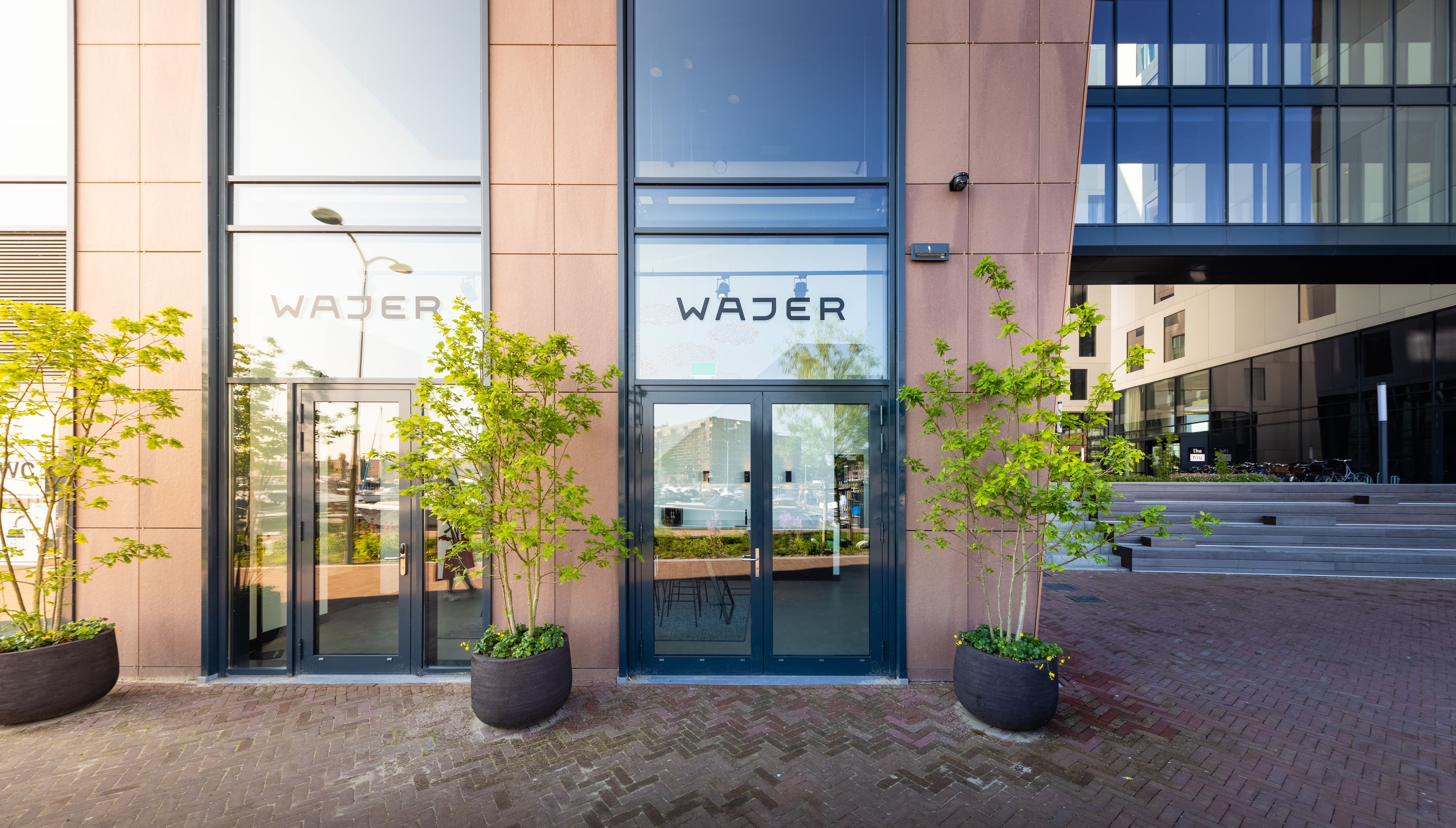 Wajer hub location office amsterdam zeeburgerkade front doors entrance
